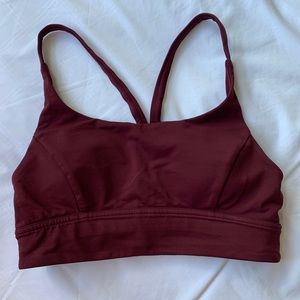 Lululemon maroon crossback sports bra